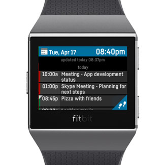 agenda app for fitbit