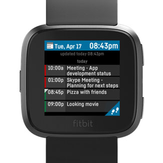 my agenda fitbit app