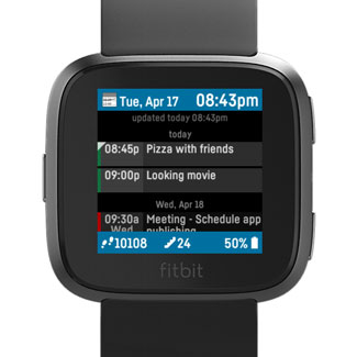 agenda app for fitbit